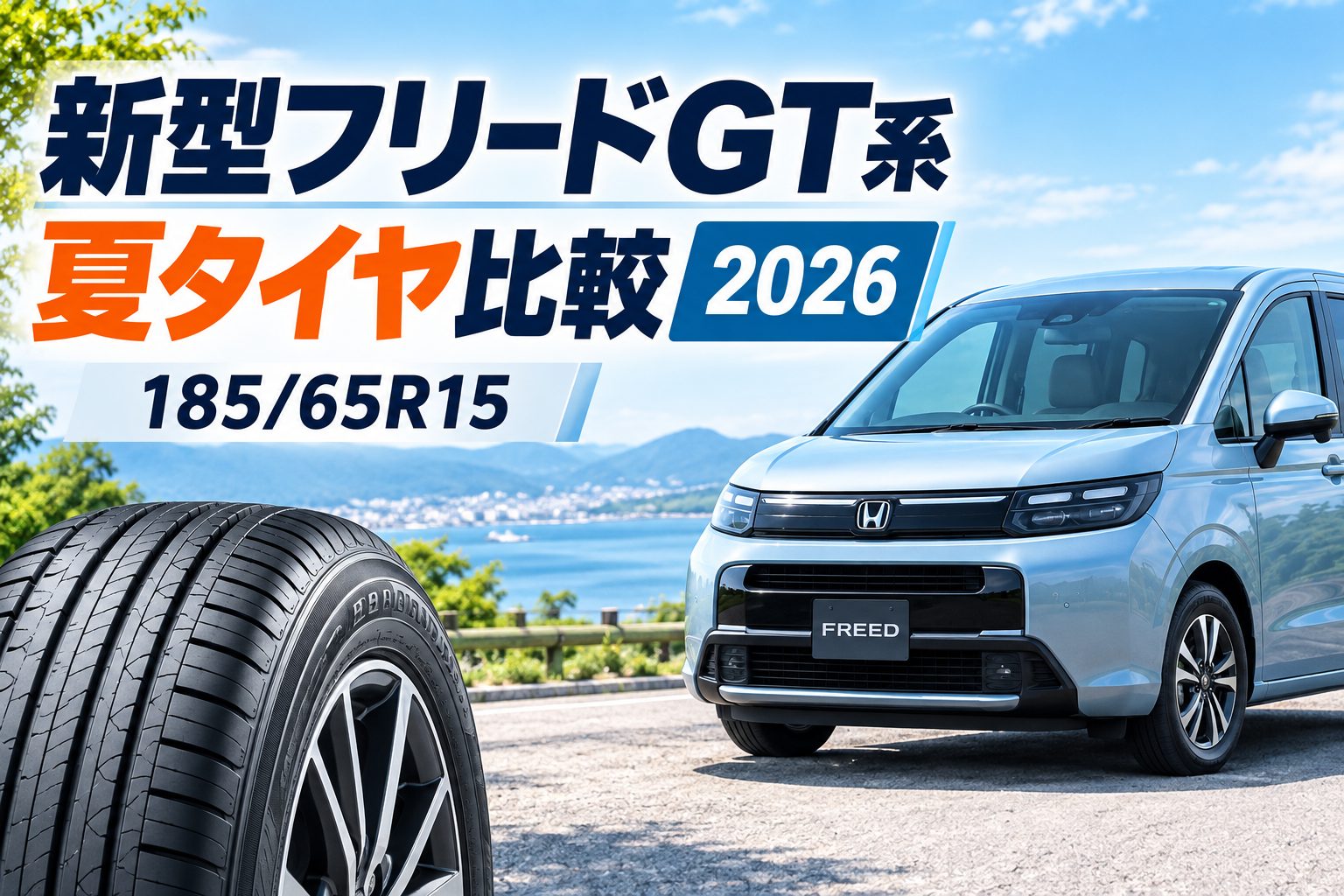 新型フリードGT系の夏タイヤ185/65R15比較