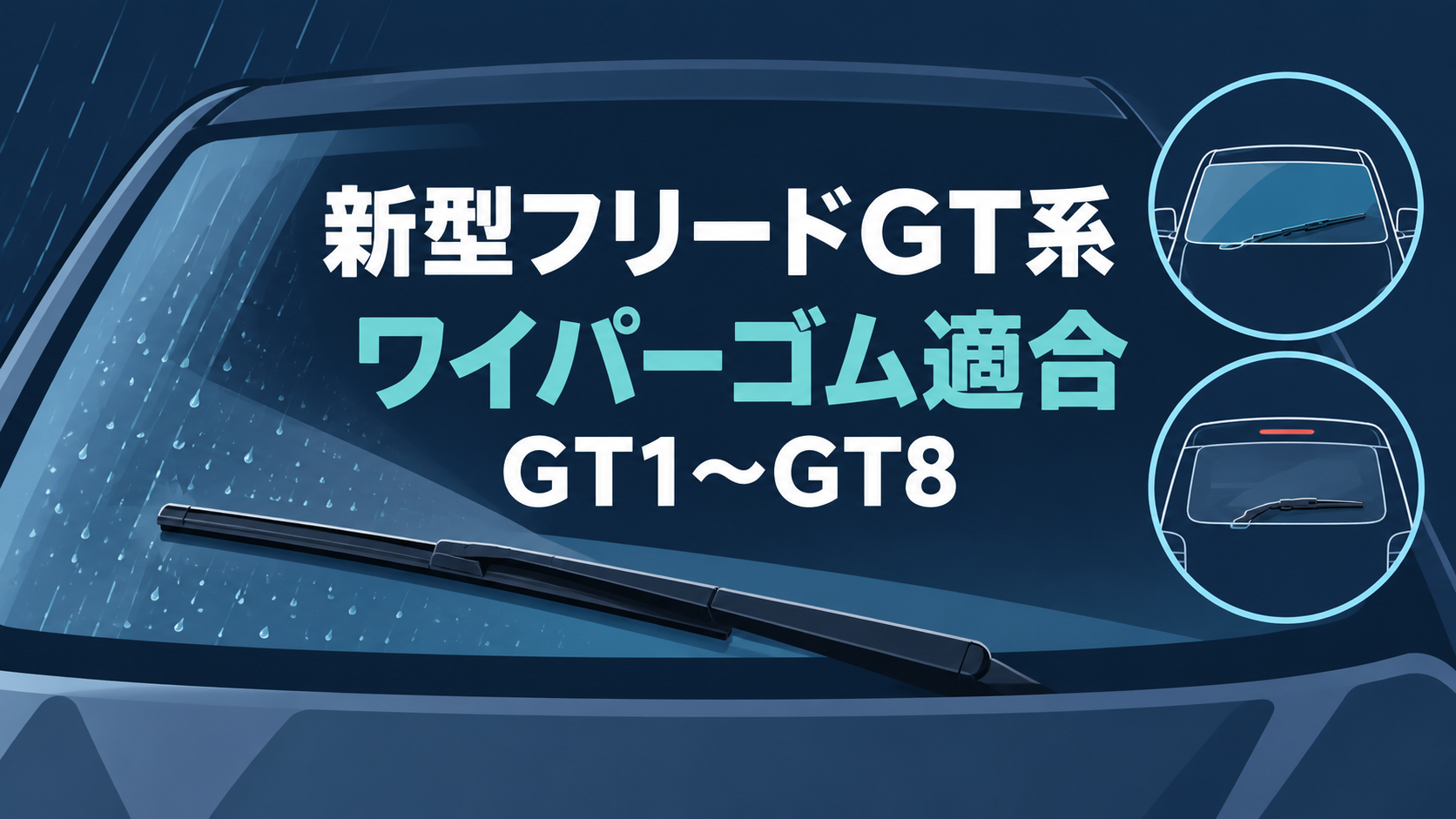 新型フリードGT系 GT1〜GT8 ワイパーゴム適合